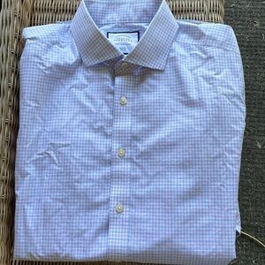 Charles Tyrwhitt Blue Pink Men’s Dress Shirt